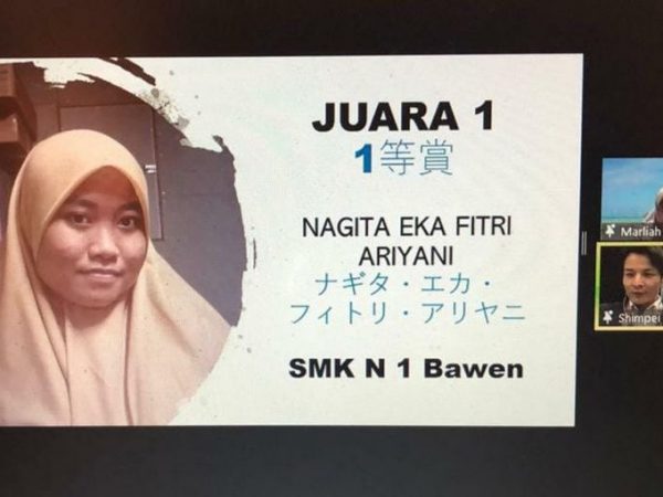 Juara 1 Lomba Bahasa Jepang
