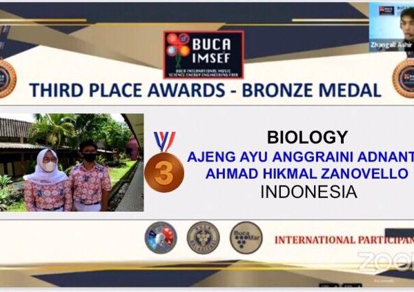 Siswa SMAN 2 Semarang Juara BUCA IMSEF di Turky