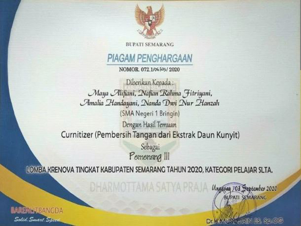 SMAN 1 Bringin Juara Kreanova SMAN 1 Bringin Juara Kreanova