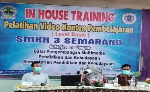 Gandeng BPM, SMKN 3 Semarang Adakan Pelatihan Video Konten Pembelajaran