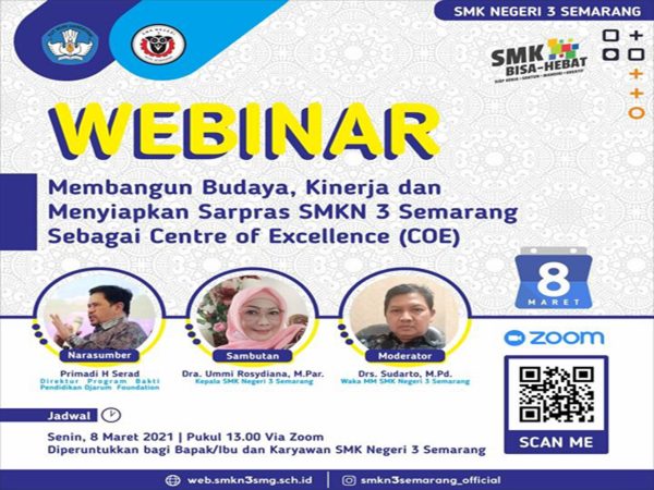 Tancap Gas ! SMK N 3 Semarang Bersiap Menjadi Center Of Excellence (COE) SMK