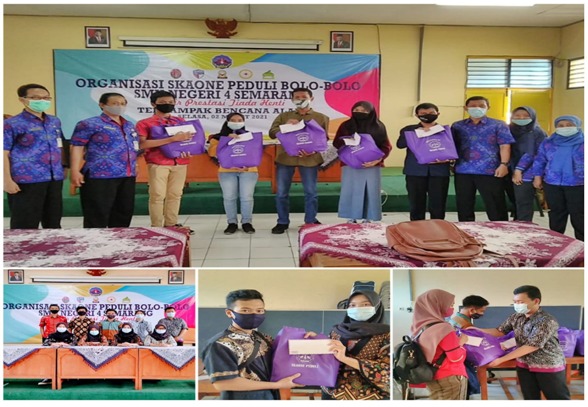Bakti Sosial Organisasi SKAONE Peduli Bolo–bolo SMK N 4 Semarang