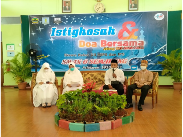SMAN 6 Semarang, Istighosah Dan Doa Bersama  Jelang US Kelas XII