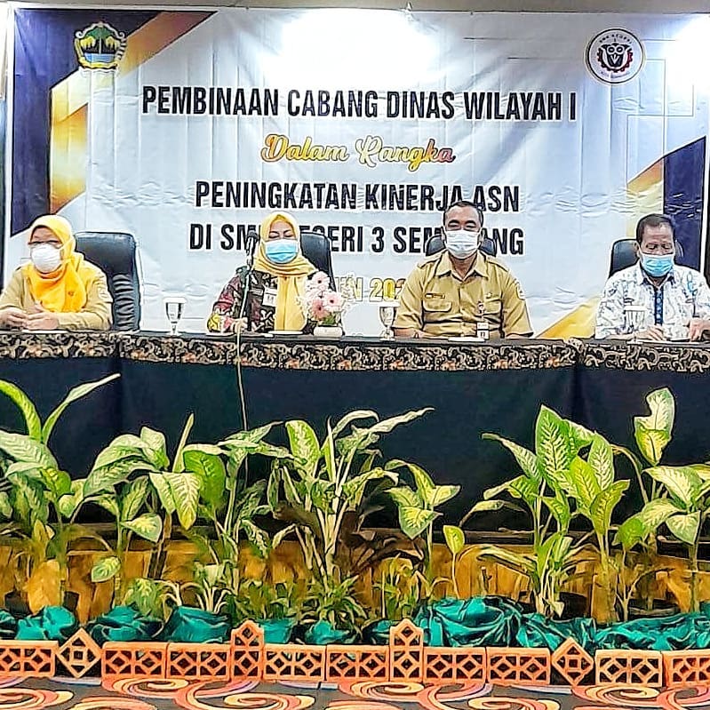 Kunjungan Kacabdin 01 ke SMKN 3 Semarang