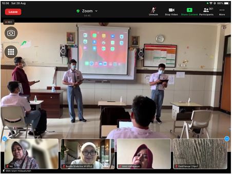 Mengintip Sosialisasi Simulasi Pembelajaran Tatap Muka (PTM) di SMAHA