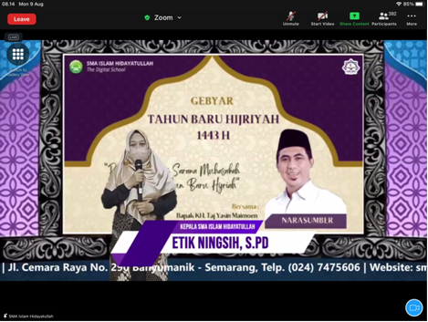 Bersama Gus Yasin, ROHIS SMAHA Gelar Gebyar Tahun Baru Hijriah