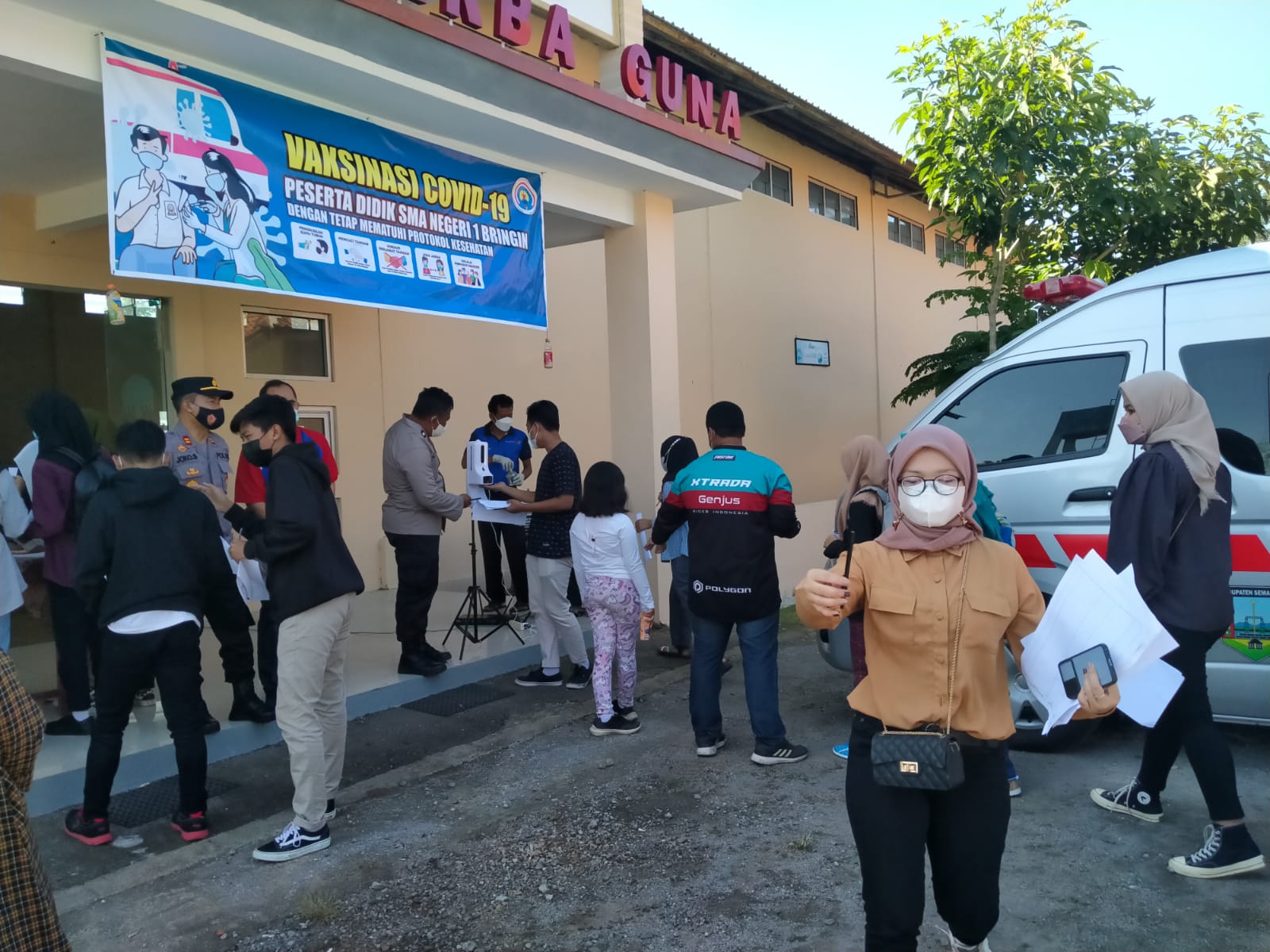 Vaksinasi Tahap I SMAN 1 Bringin Vaksinasi Tahap I SMAN 1 Bringin