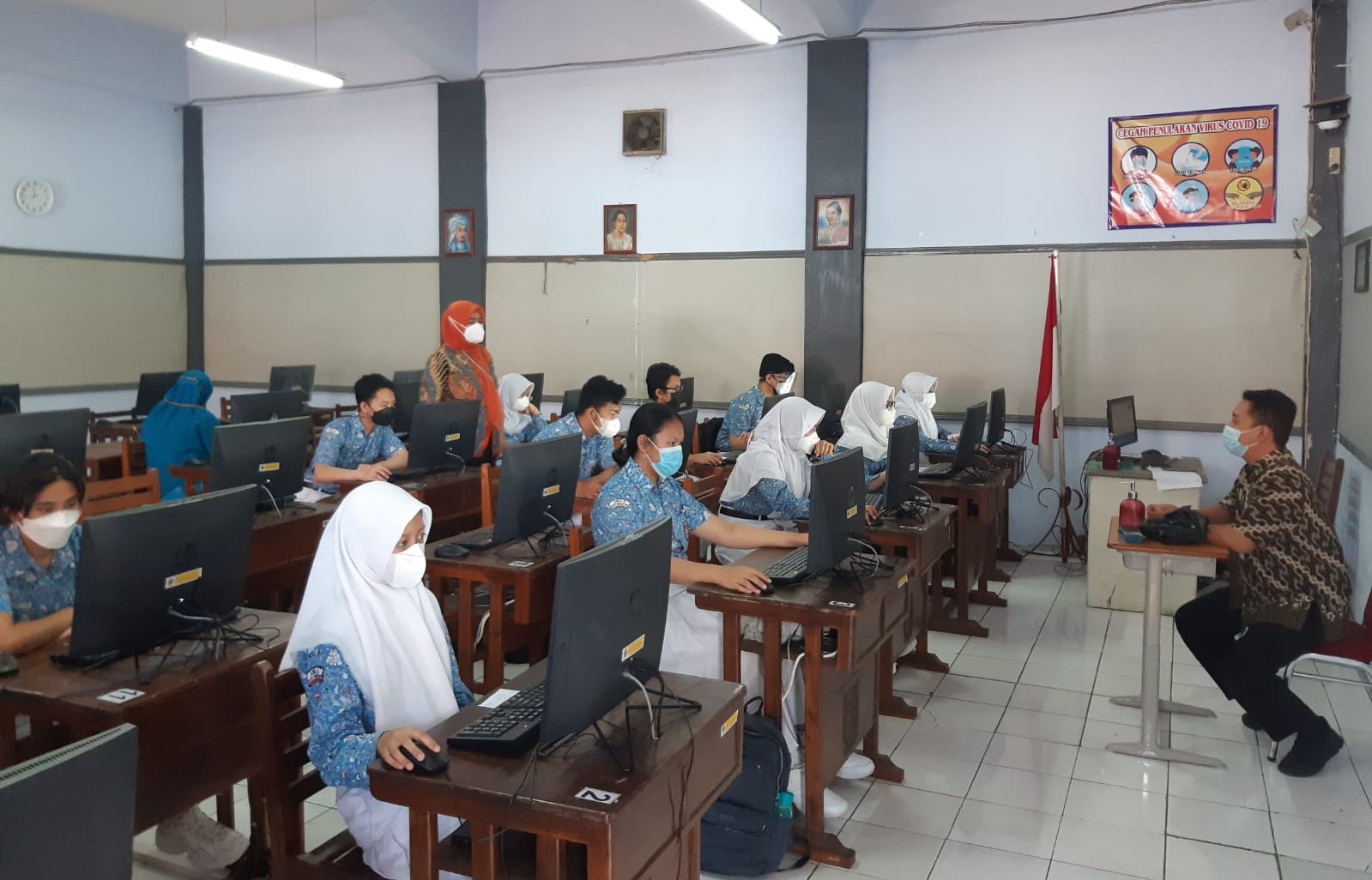 ANBK Oleh Guru dan Siswa SMAN 3 Semarang