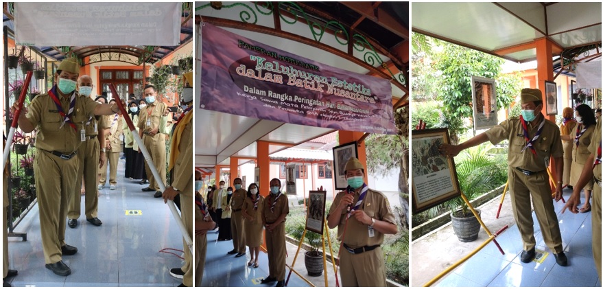 Pramuka SMA Negeri 1 Tengaran Menggelar Pameran Motif Batik