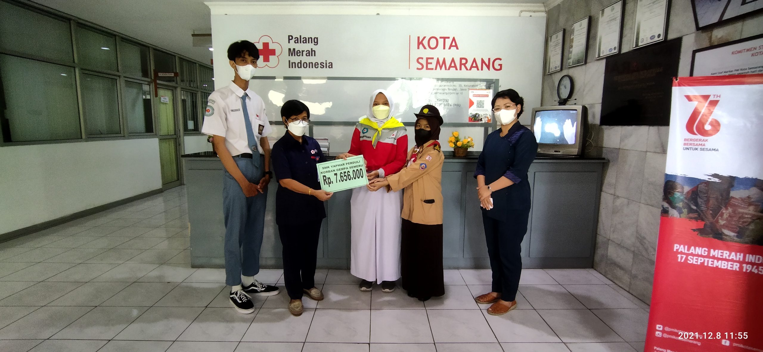 SMK Yayasan Pharmasi Galang Donasi Kemanusiaan Untuk Korban Bencana Semeru