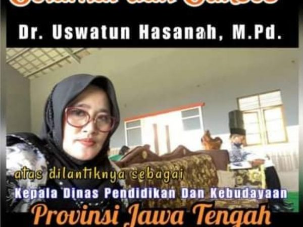 DR. Uswatun Hasanah, M. Pd Dilantik Sebagai Kepala Dinas Pendidikan dan Kebudayaan