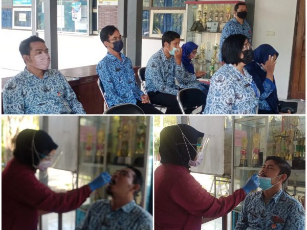 Tes PCR Guru dan Karyawan SMKN 10 Semarang Demi Hindari Cluster Covid-19