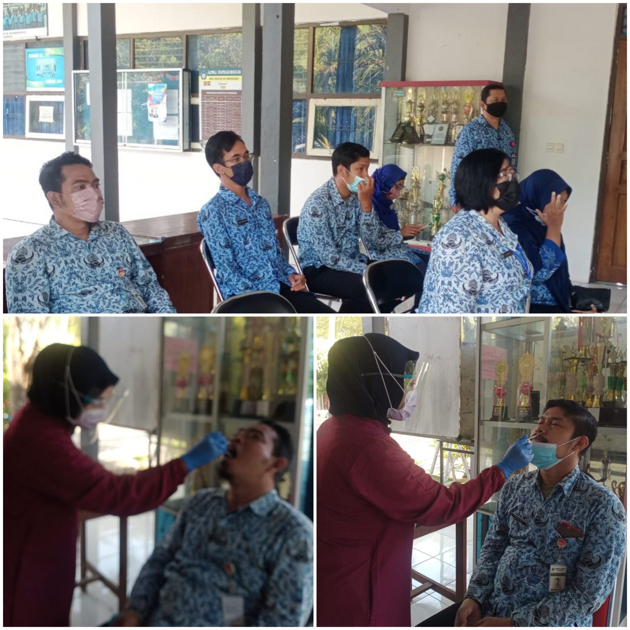 Tes PCR Guru dan Karyawan SMKN 10 Semarang Demi Hindari Cluster Covid-19