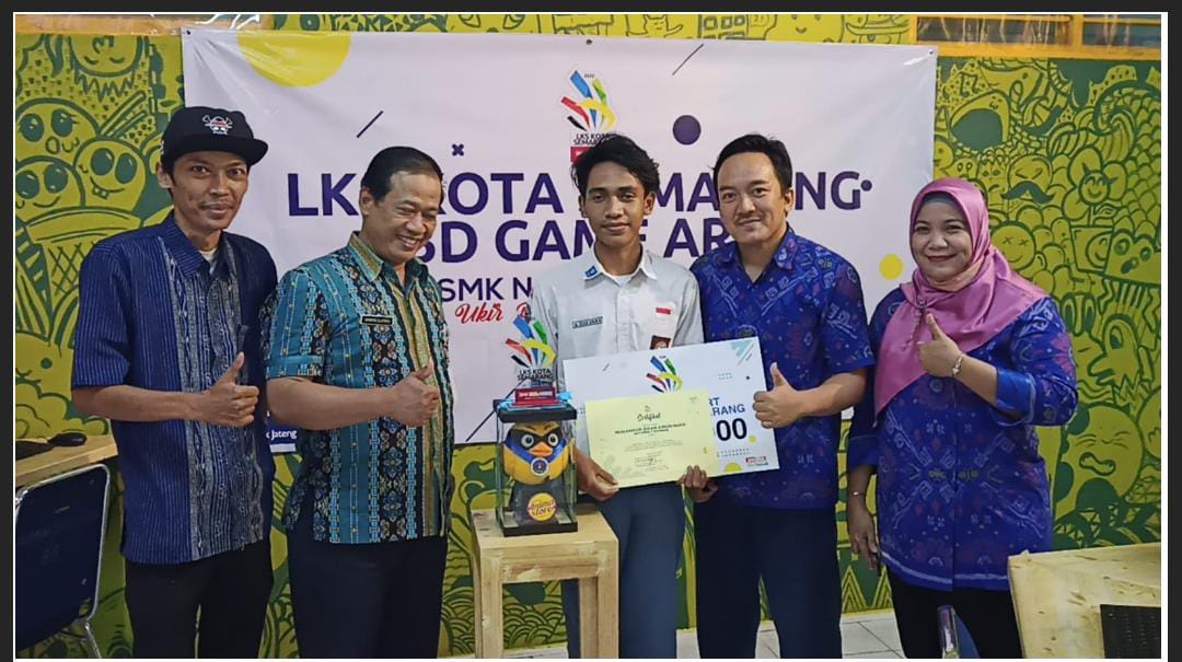 M. Zidan, Siswa berprestasi  SMKN 4 Semarang juarai 3D Art Game pada LKS Tingkat Kota Semarang