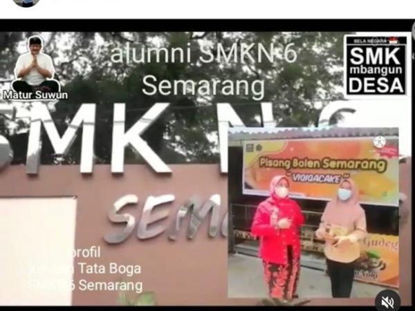 Inisiator SMK Mbagun Desa Acungkan Jempol Ke Siswa SMK Negeri 6 Semarang
