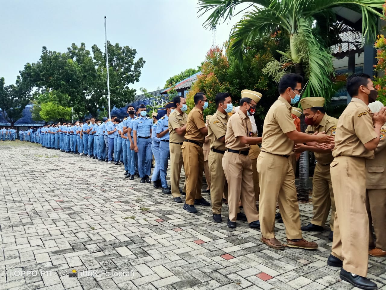 SMKN 10 Semarang Laksanakan Apel Pagi dan Halal Bihalal