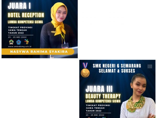 SABET MEDALI EMAS DAN PERUNGGU DALAM AJANG LKS TINGKAT PROVINSI TAHUN  2022