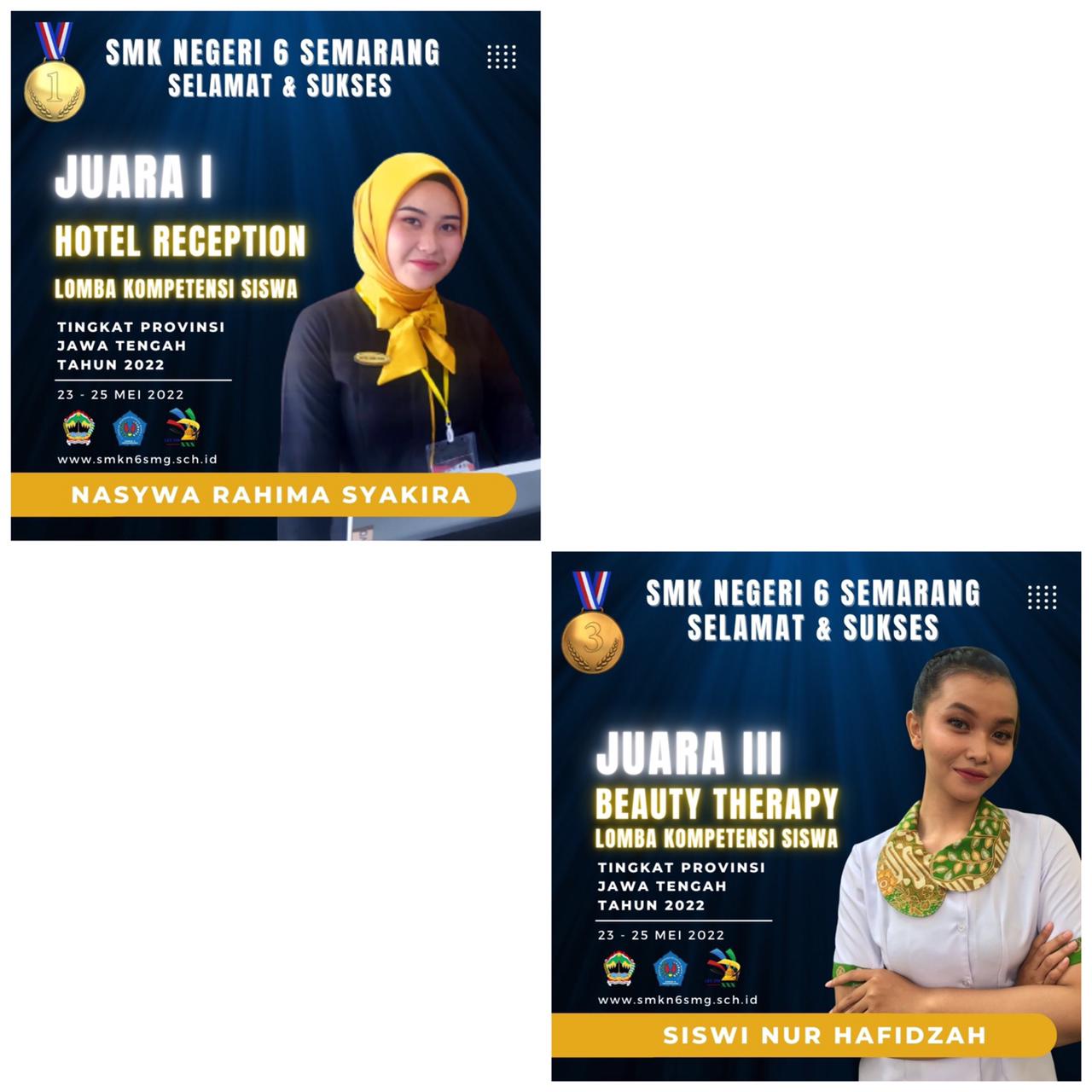 SABET MEDALI EMAS DAN PERUNGGU DALAM AJANG LKS TINGKAT PROVINSI TAHUN  2022