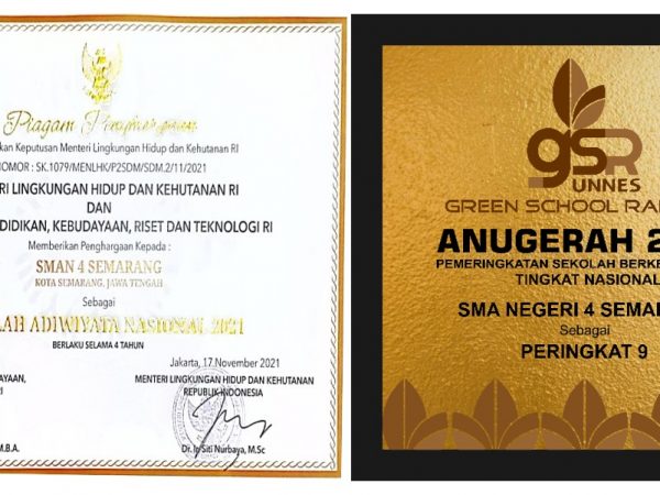 Rajutan Prestasi SMA Negeri 4 Semarang di Masa Pandemi Tahun 2021 Rajutan Prestasi SMA Negeri 4 Semarang di Masa Pandemi Tahun 2021
