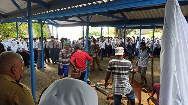 Latih Kepedulian Siswa SMAN 7 Semarang di Moment Idul Adha 1443 H