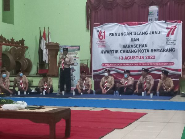 Renungan, Ulang Janji dan Sarasehan Kwartir Cabang Kota Semarang