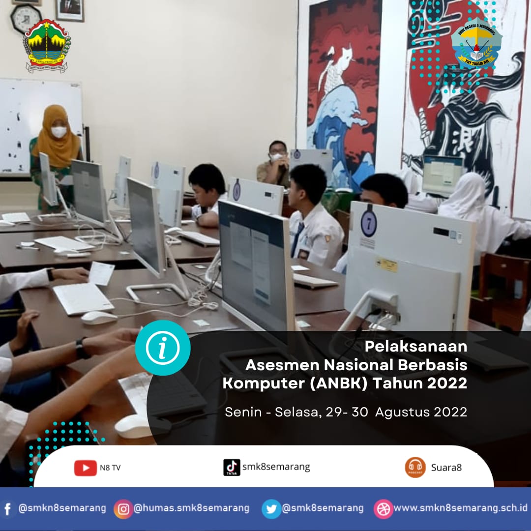 SMK N 8 Semarang Laksanakan ANBK dengan Lancar