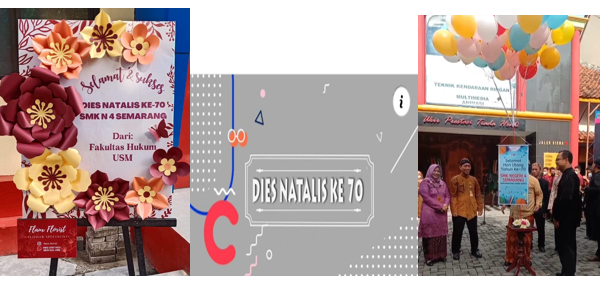 Banjir Karangan Bunga dan Ucapan Selamat warnai Peringatan Dies Natalis SMKN 4 Semarang Banjir Karangan Bunga dan Ucapan Selamat warnai Peringatan Dies Natalis SMKN 4 Semarang
