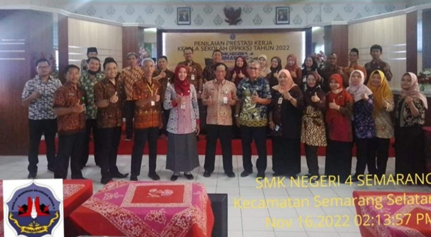Penilaian Prestasi  Kerja Kepala Sekolah  SMKN 4 Semarang tahun  2022