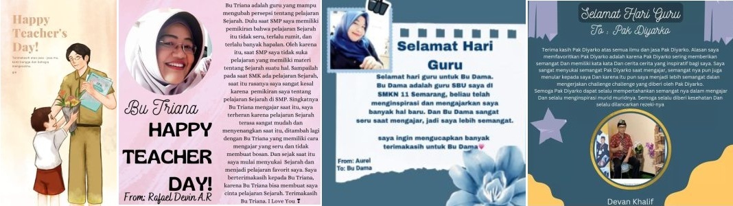 Surat untuk Guruku: Refleksi Siswa SMKN 11 Semarang di Hari Guru Nasional