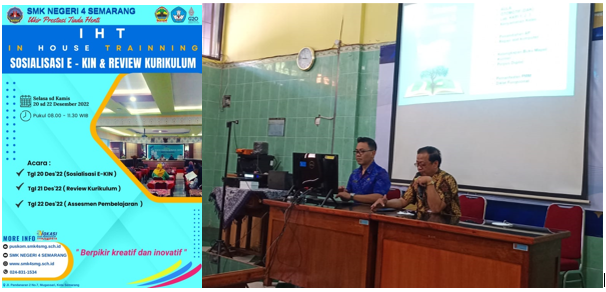 SMKN 4 Semarang Adakan In House Training  Sosialisasi e-Kin dan Review Kurikulum