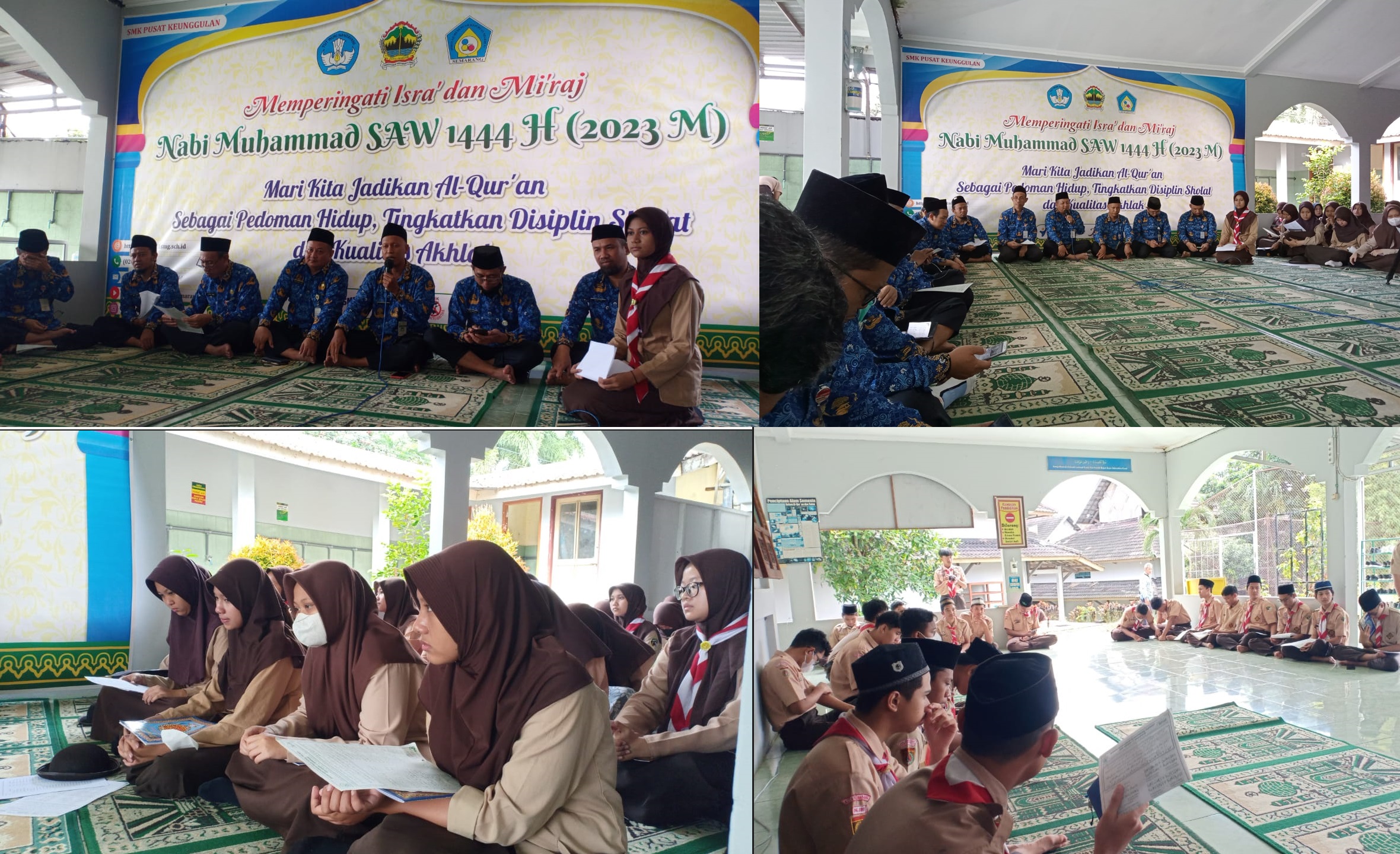 Peringatan Isra’ dan Mi’raj Nabi Muhammad SAW 1444 H di SMKN 11 Semarang Perkuat Karakter Religiusitas Peserta Didik