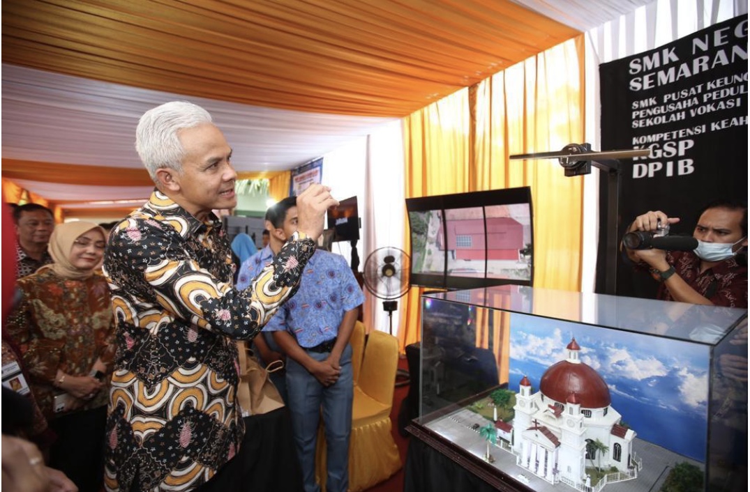 Gubernur Jawa Tengah Resmikan Revitalisasi 7 SMK Program Konsorsium Pengusaha RI, SMKN 3 Salah Satunya