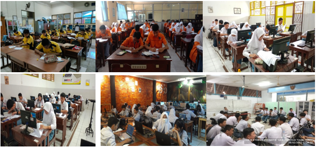 Penilaian Akhir Tahun  2023 di SMKN 4 Semarang berlangsung Lancar