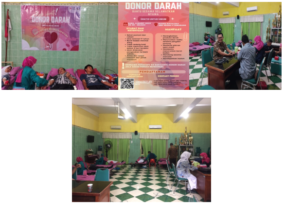 Kegiatan DORAS ( Donor Darah Sukarela) di SMKN 4 Semarang berlangsung lancar Kegiatan DORAS ( Donor Darah Sukarela) di SMKN 4 Semarang berlangsung lancar