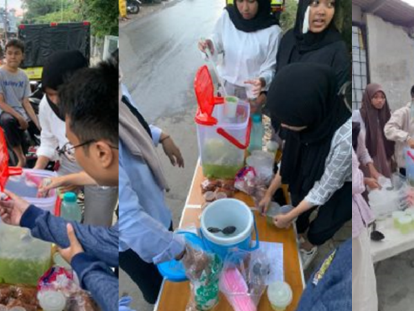 Berjualan Takjil Latih Wirausaha Para Pengurus OSIS