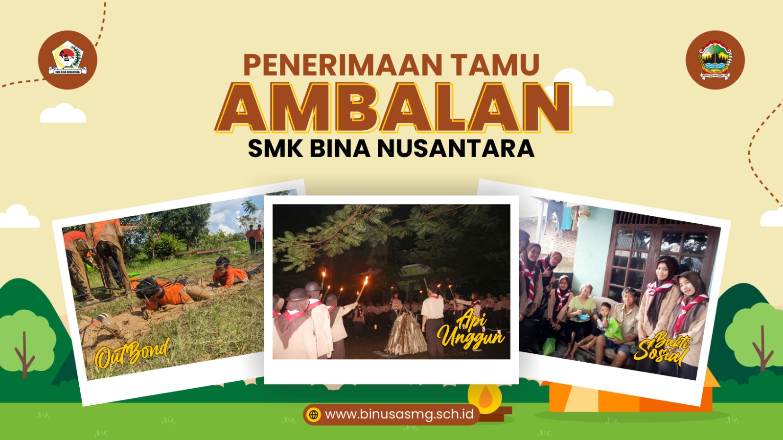 Mewujudkan Kesatria Muda Melalui Penerimaan Tamu Ambalan SMK Bina Nusantara Semarang