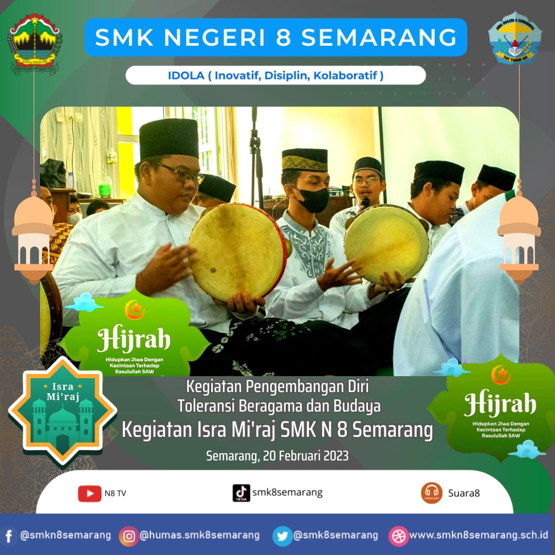 Peringati Isra Mi’raj, SMK N 8 Semarang Gelar Pengajian dan Lomba