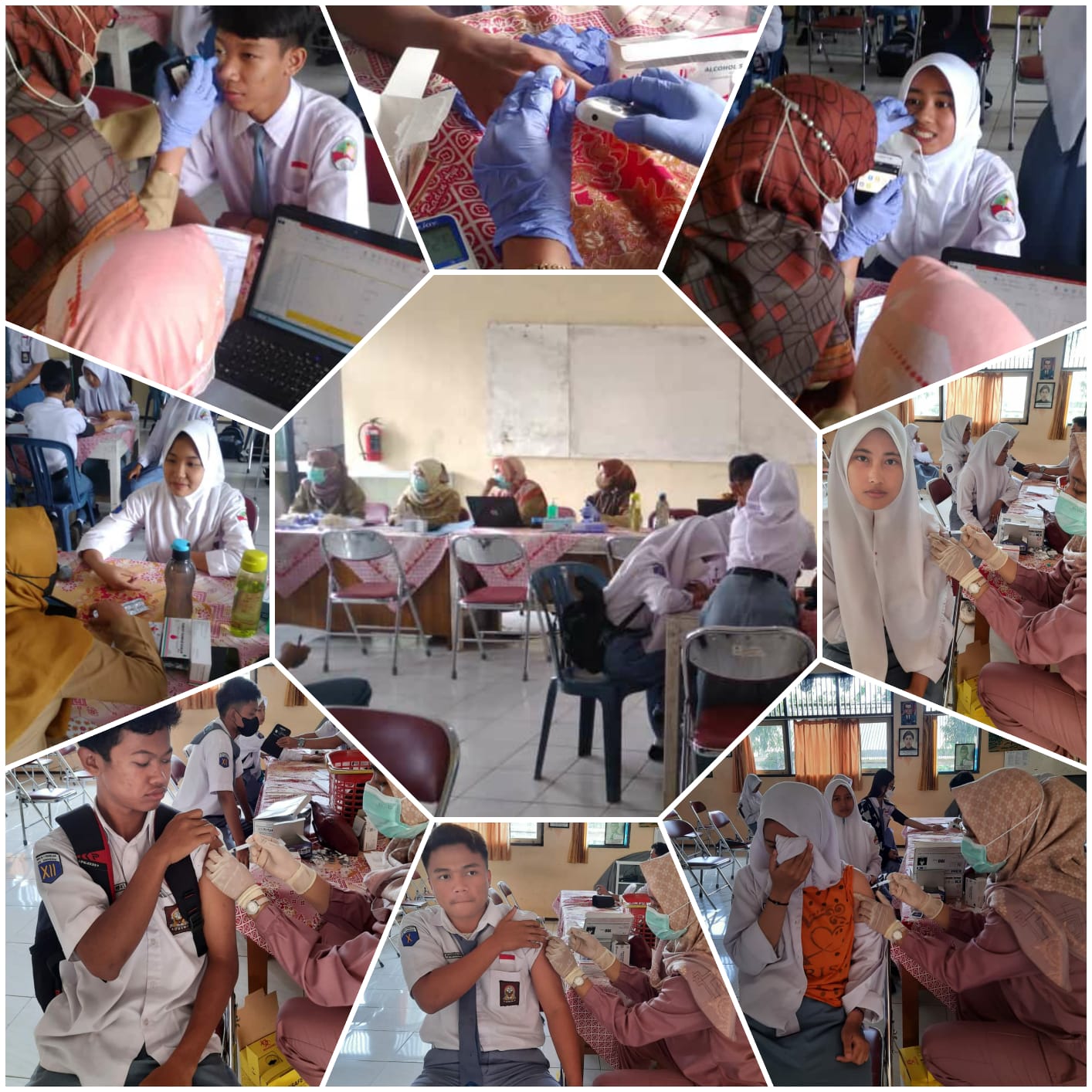 SMAN 1 Pabelan Laksanakan Skrining PHBS, ASSIST, SDQ & Vaksinasi Booster