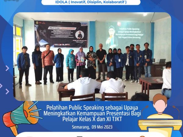 Latih Kemampuan Presentasi Siswa SMK N 8 Semarang, USM Berikan Pelatihan Public Speaking Latih Kemampuan Presentasi Siswa SMK N 8 Semarang, USM Berikan Pelatihan Public Speaking