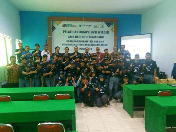 Siswa SMKN 10 Semarang Ikuti Pelatihan Kompetensi Welder Bidang Kemaritiman PT BKI (Persero)