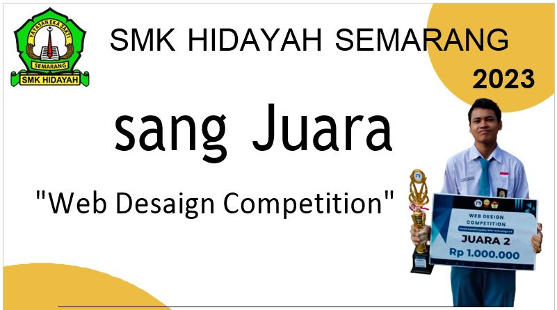 Siswa SMK Hidayah Sabet Juara II Web Design Competition UDINUS.