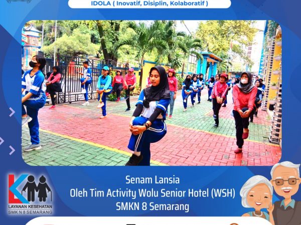 Tingkatkan Kesehatan dan Kualitas Hidup, SMK N 8 Semarang adakan Senam DM Lansia