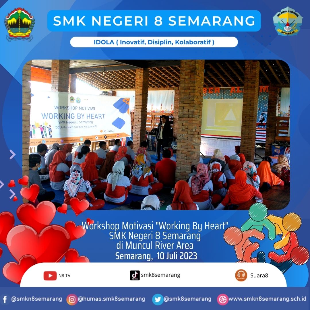 Tingkatkan Produktivitas Guru dan Karyawan, SMK N 8 Semarang adakan Workshop Motivasi "Working by Heart"