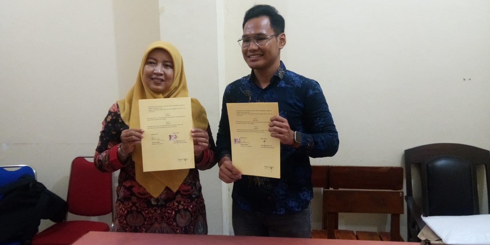 Penandatangan MOU SMK Hidayah dengan PT. Itho Indostok