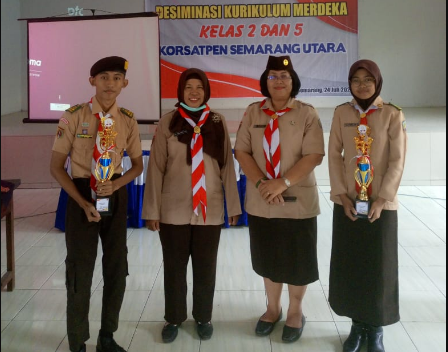 SMKN 10 Semarang Raih Juara 1 Putri dan Juara 2 Putra Lomba Cepat Tergiat Pramuka Tahun 2023