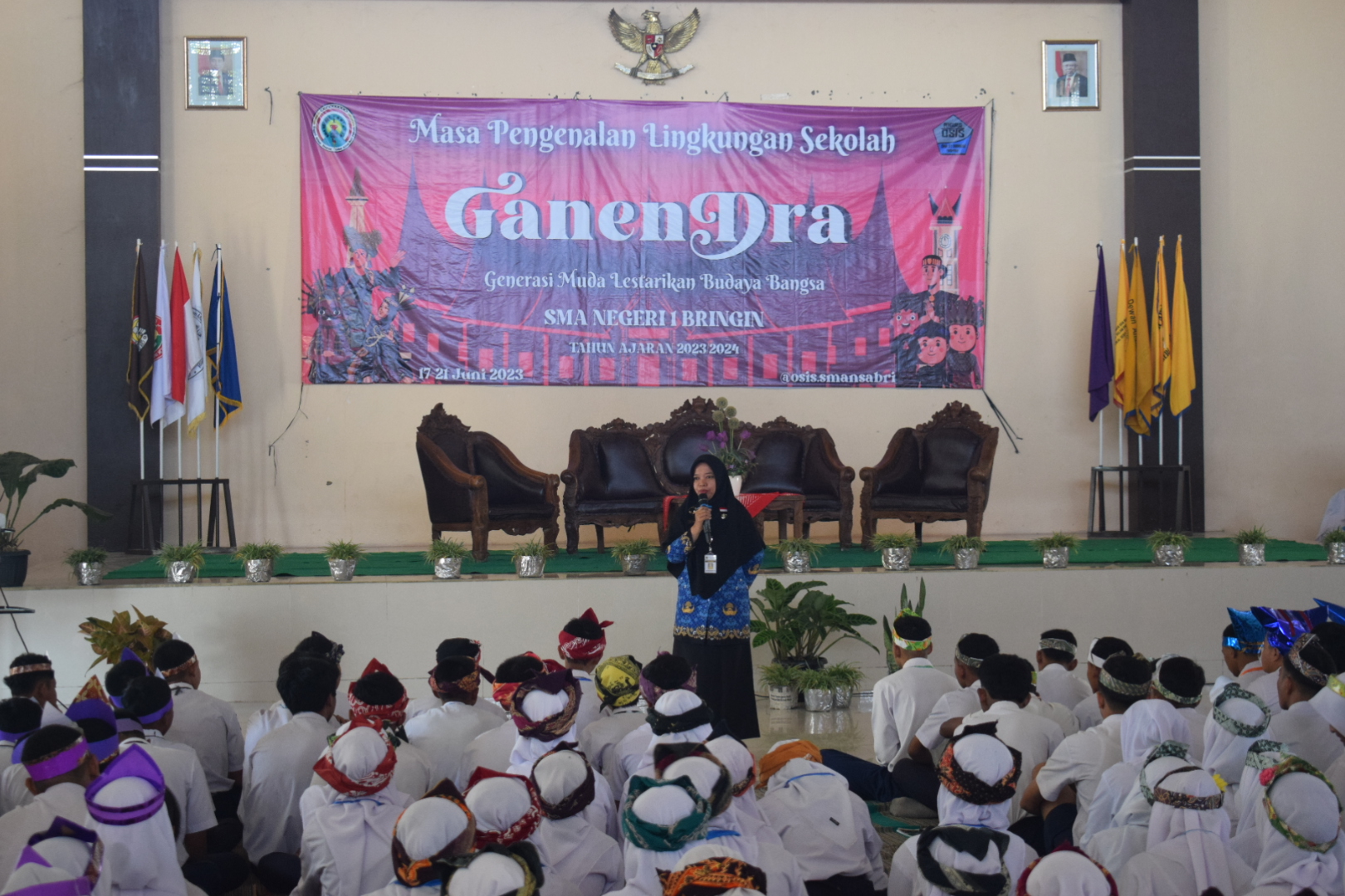 Masa Pengenalan Lingkungan Sekolah SMAN 1 Bringin Tahun Ajaran 2023/2024