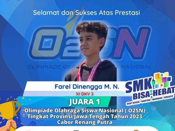 Prestasi Gemilang: Siswa SMK N 8 Semarang Raih Medali Emas dalam O2SN Cabor Renang