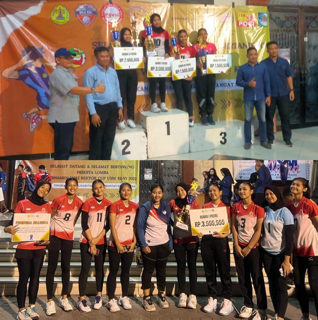 Tim Bola Voli Putri SMANSE Raih Juara 1 Piala Rektor USM 2023