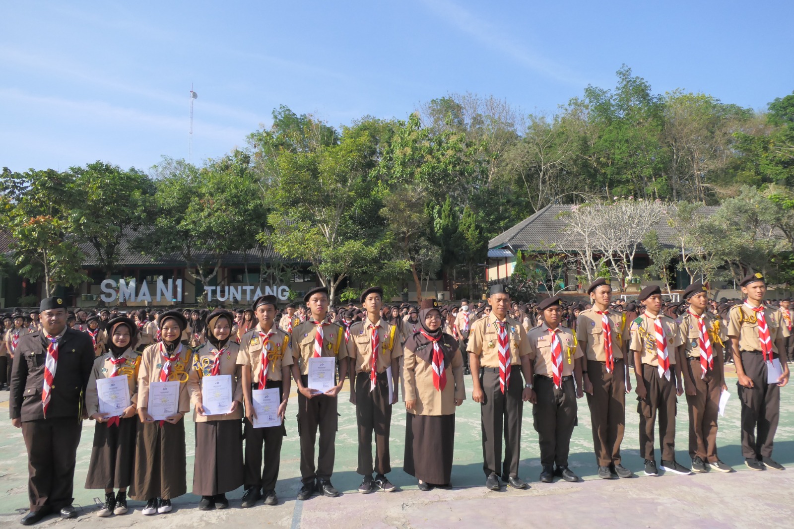 Kemeriahan Hari Pramuka SMAN 1 Tuntang