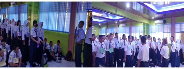 612 Siswa SMKN 4 Semarang siap jadi Student Agen Perubahan Lingkungan Sekolah Dalam Kegiatan MPLS tahun 2023